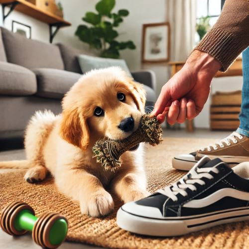 Puppy Chewing Training